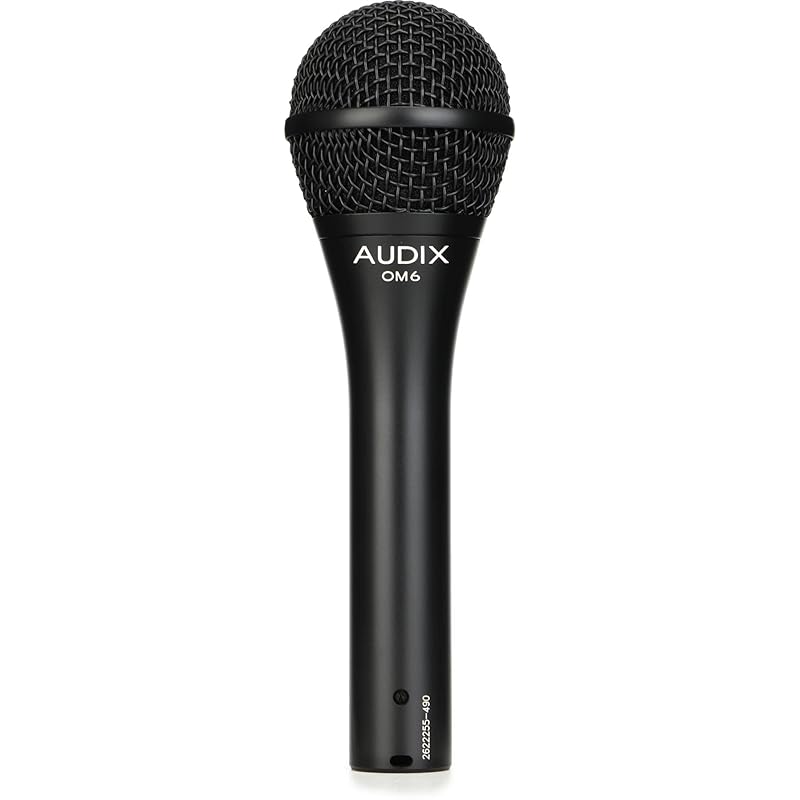 AUDIX Audix OM6 vocal live I tried singing for studio recording handheld dynamic microphone Super unidirectional black
AUDIX Audix OM6 vocal live I tried singing for studio recording handheld dynamic microphone Super unidirectional black