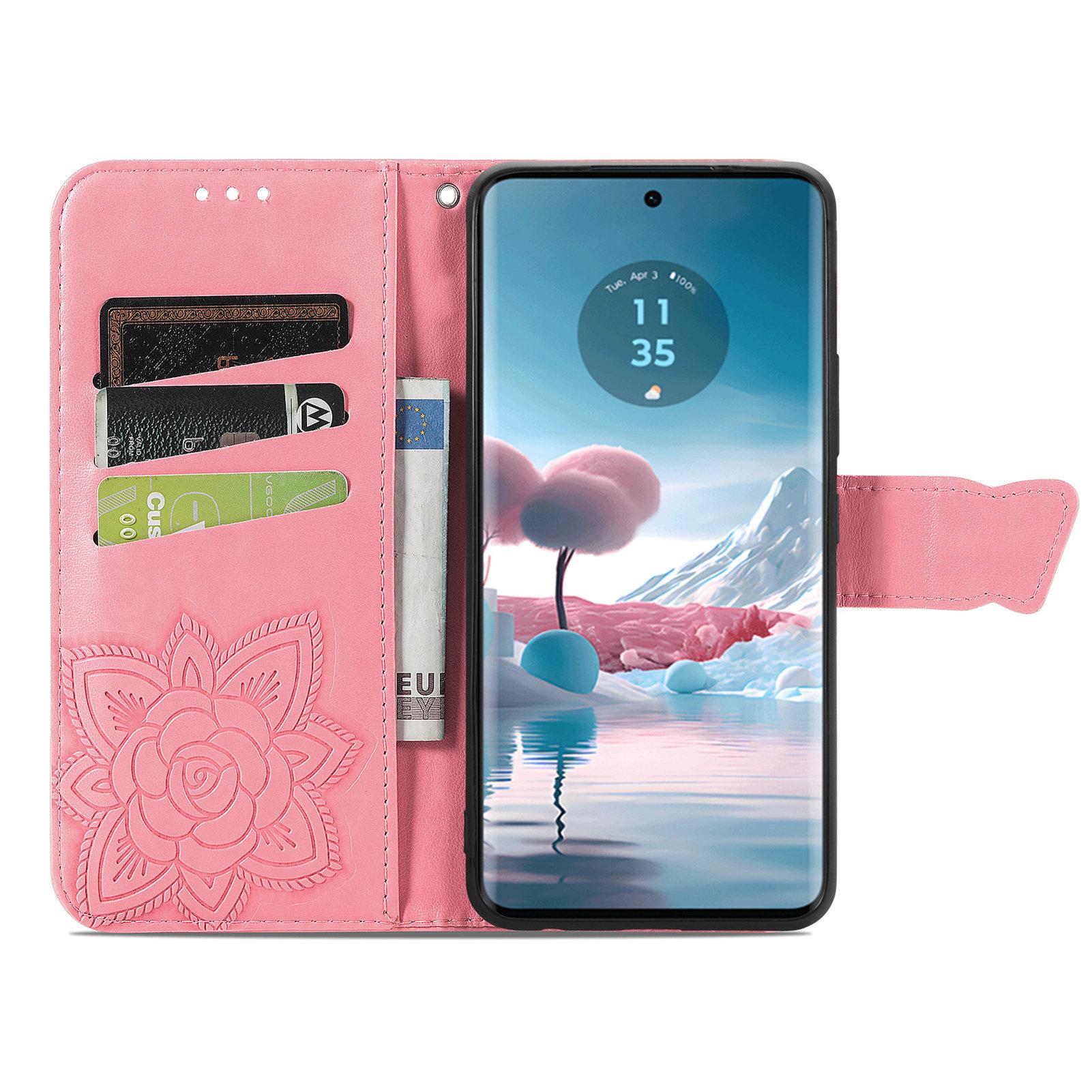 For Motorola Edge 40 Neo 5G Case Butterfly Imprinted Wallet Phone Cover with Card Slots Pink
For Motorola Edge 40 Neo 5G Case Butterfly Imprinted Wallet Phone Cover with Card Slots Pink
