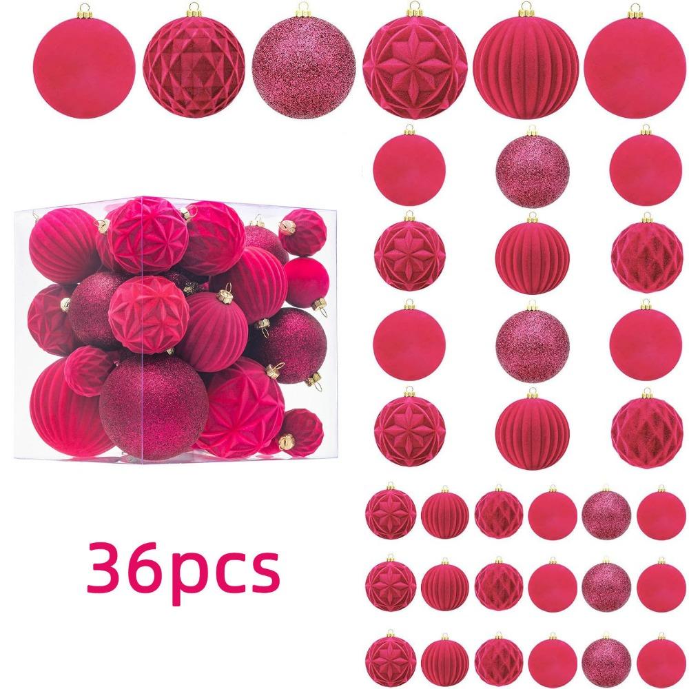 36pcs/box Colorful Velvet Christmas Balls Shatterproof Christmas Tree Pendant DIY Style 5
36pcs/box Colorful Velvet Christmas Balls Shatterproof Christmas Tree Pendant DIY Style 5