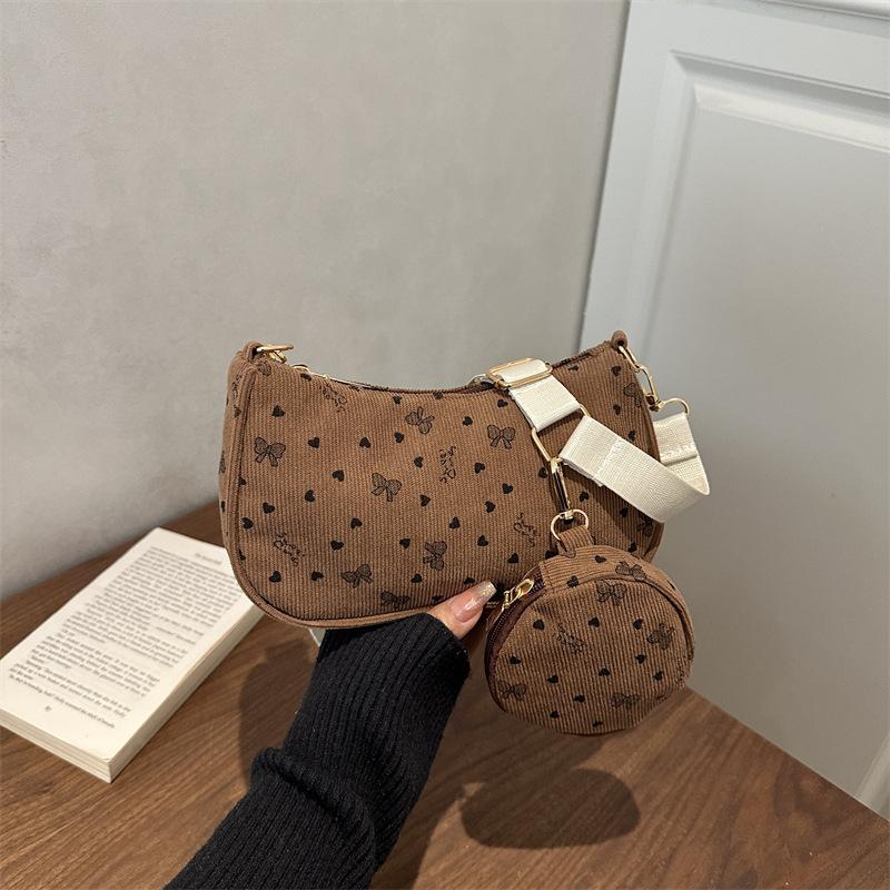 Trendy Fashion Wide Shoulder Bag, Hand-held Underarm Bag коричневий
Trendy Fashion Wide Shoulder Bag, Hand-held Underarm Bag коричневий