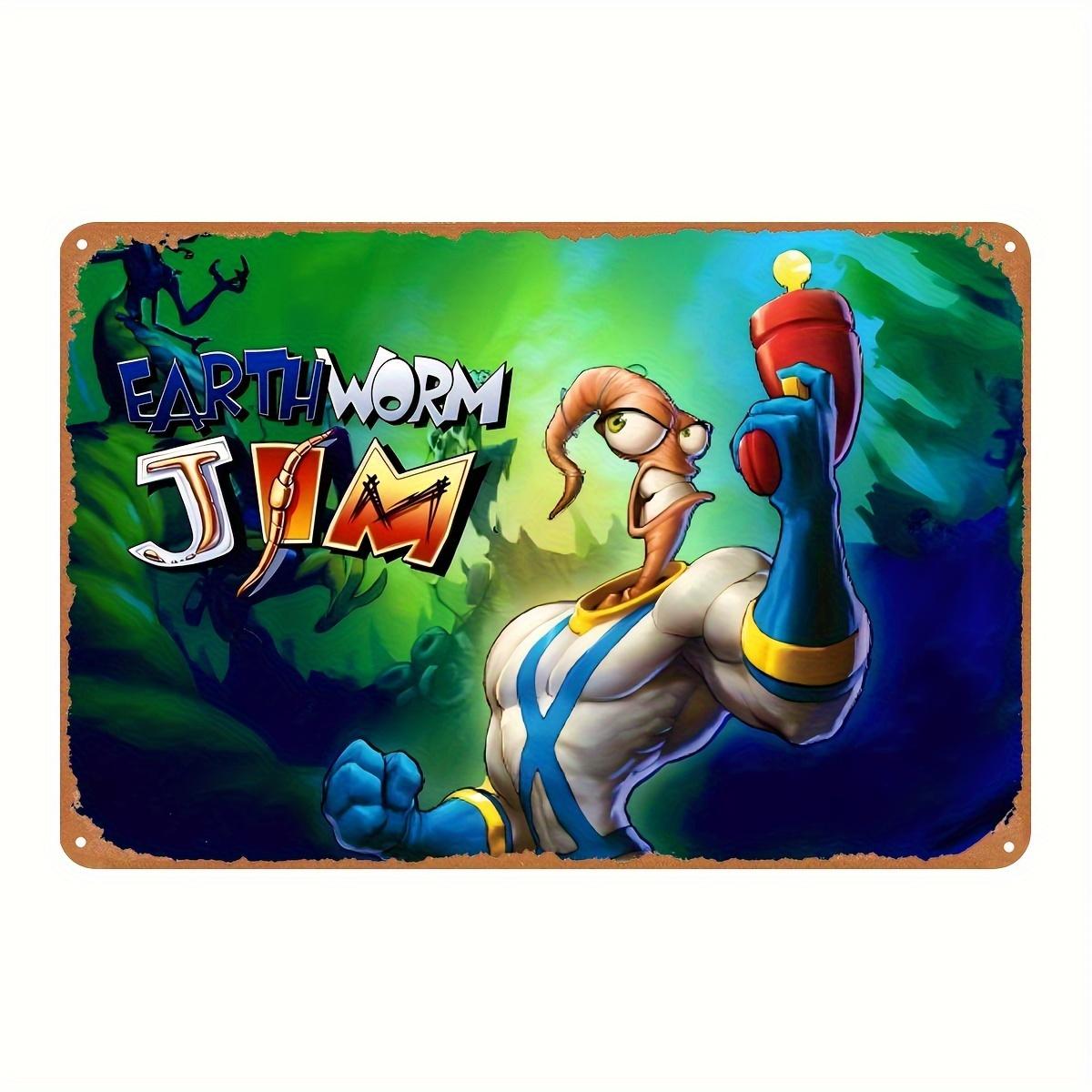Vintage Earthworm Jim Metal Wall Art Iron Sign for Gaming Room Bar Office Decor Durable PreDrilled aluminum 20x30cm
Vintage Earthworm Jim Metal Wall Art Iron Sign for Gaming Room Bar Office Decor Durable PreDrilled aluminum 20x30cm