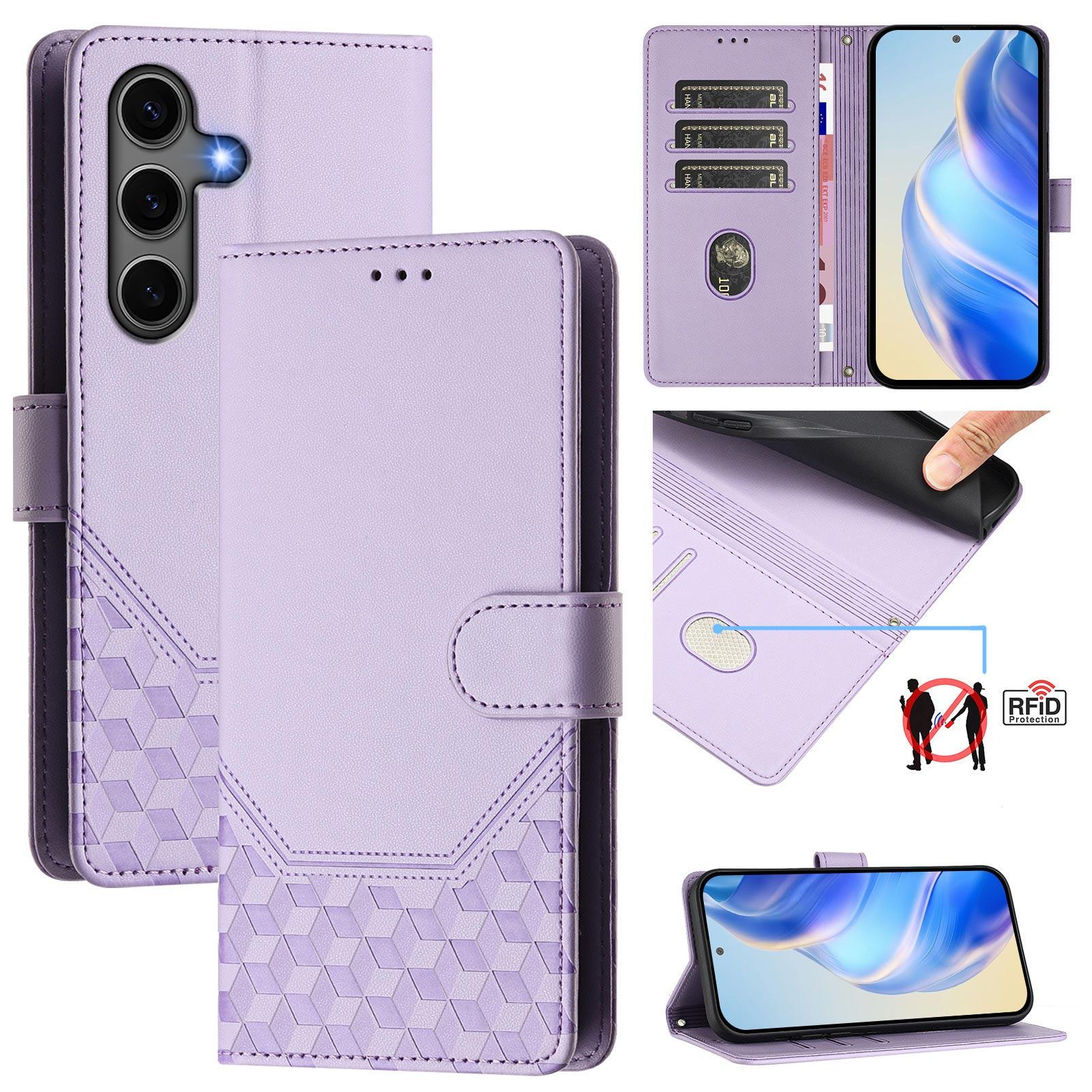For Samsung Galaxy S25+ Case Imprinted Honeycomb RFID Blocking Leather Phone Cover with Strap E
For Samsung Galaxy S25+ Case Imprinted Honeycomb RFID Blocking Leather Phone Cover with Strap E