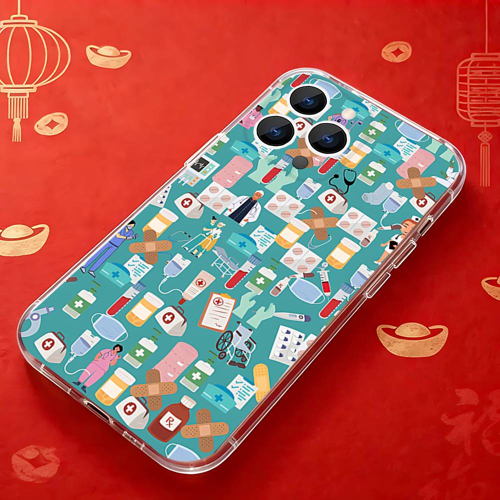 Medicine Doctor Nurse Cartoon Transparent soft case for iPhone 17,16,15,14,13,12,11,Pro,Max,Plus, X,XS,XR,SE4,E Mini iPhone13
Medicine Doctor Nurse Cartoon Transparent soft case for iPhone 17,16,15,14,13,12,11,Pro,Max,Plus, X,XS,XR,SE4,E Mini iPhone13