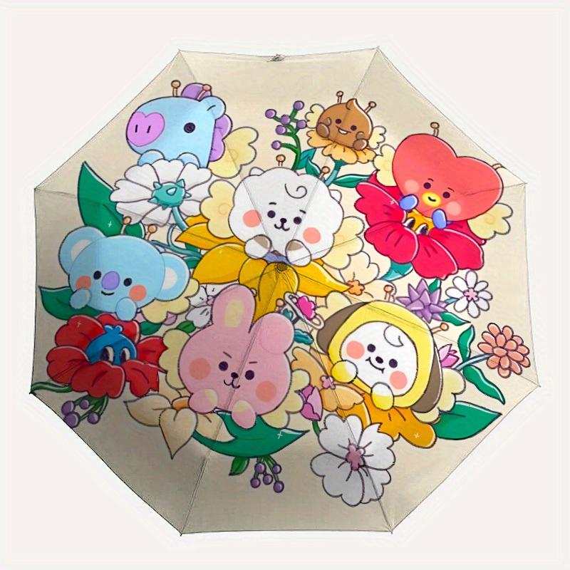 1pc BT21 Automatic Umbrella Durable Iron Frame & Plastic Handle, Gift for Men & Women, Sturdy Construction, Playful Design yy250826132
1pc BT21 Automatic Umbrella Durable Iron Frame & Plastic Handle, Gift for Men & Women, Sturdy Construction, Playful Design yy250826132