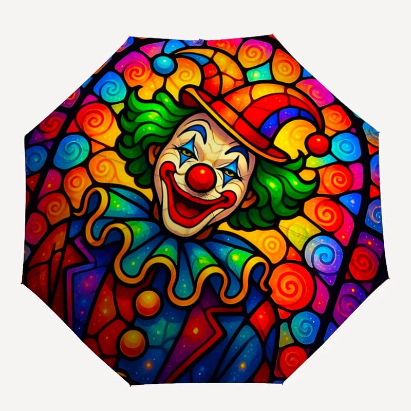 1pc Clown Stained Glass Folding Umbrella, Durable, Suitable for Outdoor Activities or Rain, Suitable for Commuting yy251027059
1pc Clown Stained Glass Folding Umbrella, Durable, Suitable for Outdoor Activities or Rain, Suitable for Commuting yy251027059