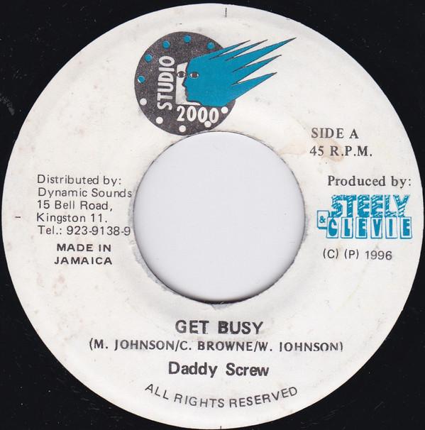 7inch Record DADDY SCREW - Get Busy NONE Studio 2000 1996 Jamaica Reggae, Ska & Dub Used
7inch Record DADDY SCREW - Get Busy NONE Studio 2000 1996 Jamaica Reggae, Ska & Dub Used