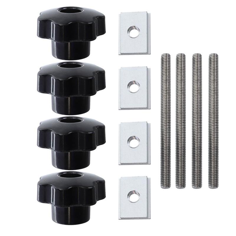 4pc/Set Handle T-slot Slider Miter T-track Jig Screw Fixture For Table Saw Router Chutes Rail DIY Woodworking Bench M8x100mm білий
4pc/Set Handle T-slot Slider Miter T-track Jig Screw Fixture For Table Saw Router Chutes Rail DIY Woodworking Bench M8x100mm білий