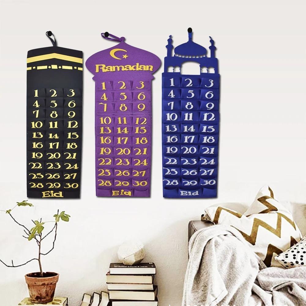 30 Days Eid Mubarak Felt Calendar DIY Ramadan Decoration Ramadan Countdown Calendar Home Decor Style 4
30 Days Eid Mubarak Felt Calendar DIY Ramadan Decoration Ramadan Countdown Calendar Home Decor Style 4