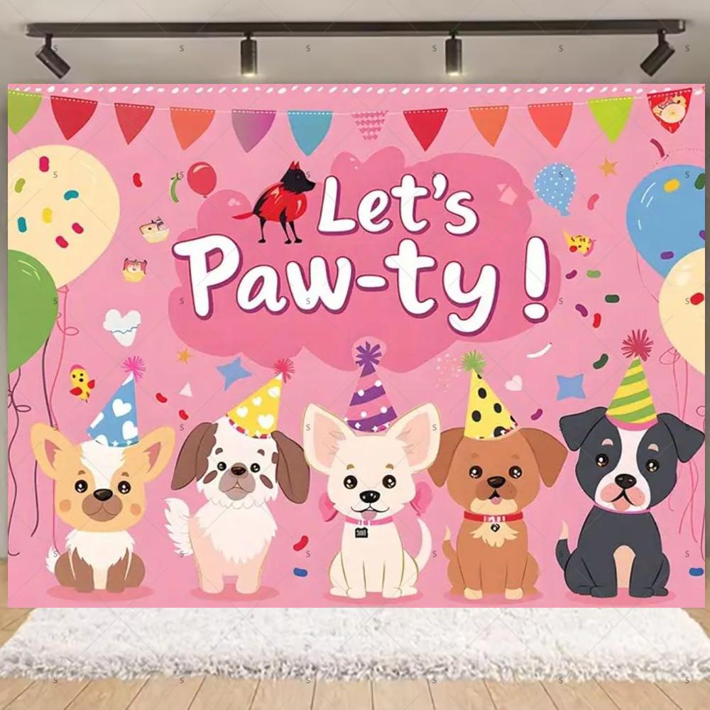 Cartoon Cat Dog Theme Kids Birthday Cute Pet Party Decoration Baby Shower Colorfull Balloon Background Banner Photography Props 120X90CM
Cartoon Cat Dog Theme Kids Birthday Cute Pet Party Decoration Baby Shower Colorfull Balloon Background Banner Photography Props 120X90CM
