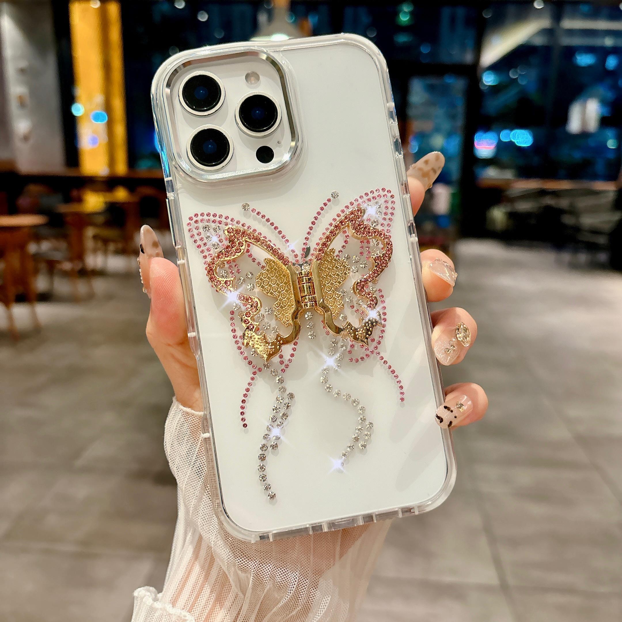 For iPhone 16 Pro Case with Butterfly Kickstand TPU+PC Shockproof Phone Cover Pink
For iPhone 16 Pro Case with Butterfly Kickstand TPU+PC Shockproof Phone Cover Pink