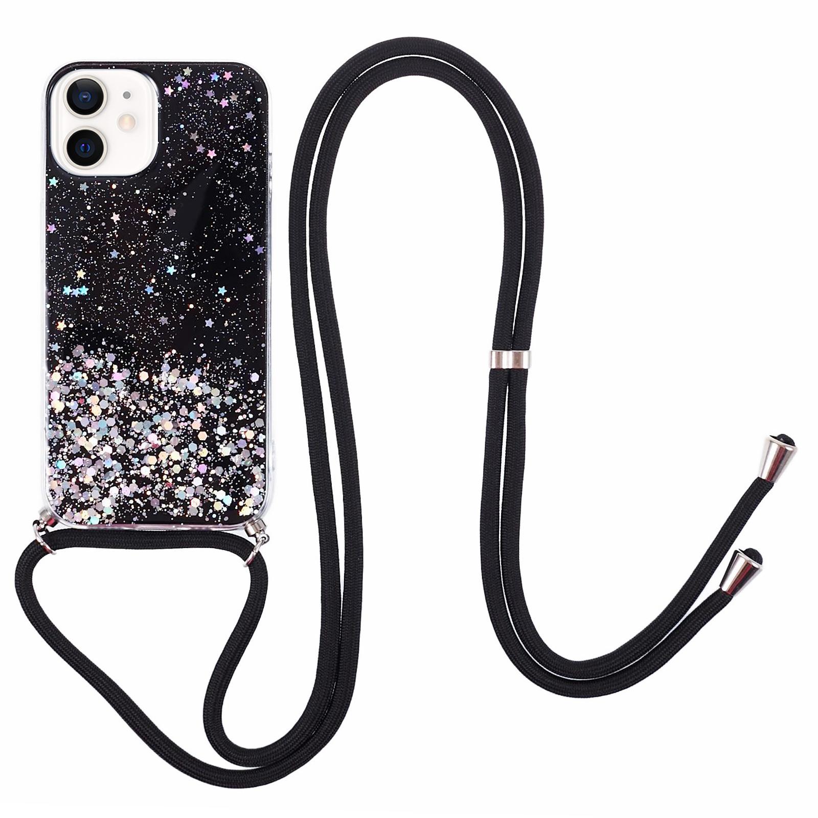 AW Series for iPhone 12 Pro/12 Case Sparkle Epoxy TPU Phone Shell with Lanyard Black
AW Series for iPhone 12 Pro/12 Case Sparkle Epoxy TPU Phone Shell with Lanyard Black
