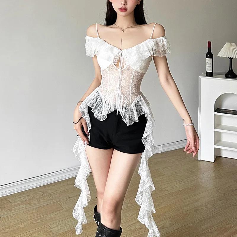 Прозрачная рубашка Fairy Bandage Футболки 2000-х годов Винтаж Y2k Эстетический кружевной топ неправильной формы Harajuku Черная футболка с вырезами в стиле уличной одежды
Прозрачная рубашка Fairy Bandage Футболки 2000-х годов Винтаж Y2k Эстетический кружевной топ неправильной формы Harajuku Черная футболка с вырезами в стиле уличной одежды