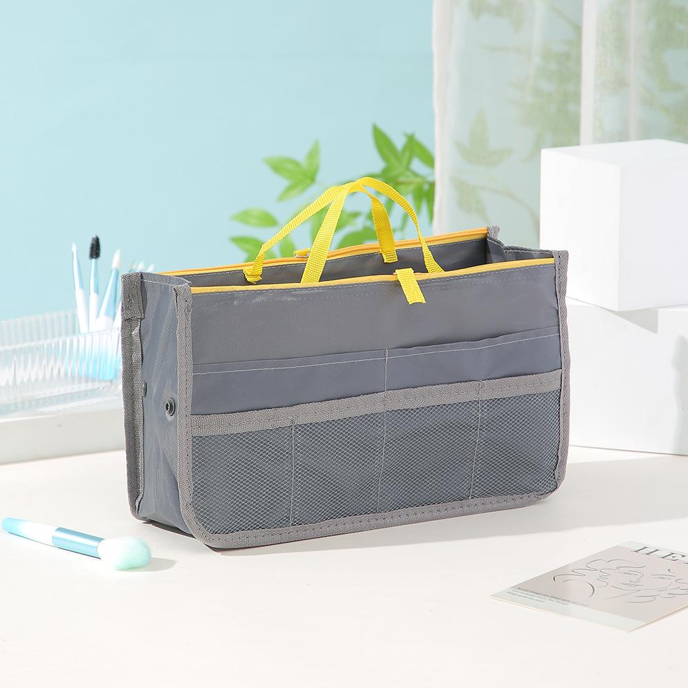 Handheld lightweight large capacity makeup bag, double zipper toiletry bag, multifunctional data cable storage bag темно-сірий
Handheld lightweight large capacity makeup bag, double zipper toiletry bag, multifunctional data cable storage bag темно-сірий
