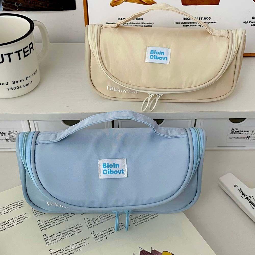 Solid Color Stationery Bag Storage Cosmetic Bag Handheld Large Pen Bag Office Supplies синий
Solid Color Stationery Bag Storage Cosmetic Bag Handheld Large Pen Bag Office Supplies синий