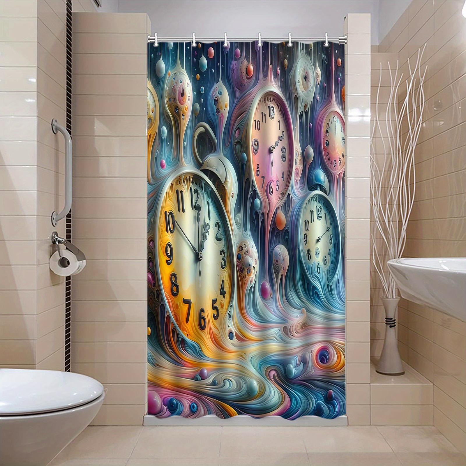 Colorful Print Shower Curtain, Elegant Polyester, Artistic Design, All-Season, Versatile Bathroom Partition & Window Curtain W90xH180cm
Colorful Print Shower Curtain, Elegant Polyester, Artistic Design, All-Season, Versatile Bathroom Partition & Window Curtain W90xH180cm