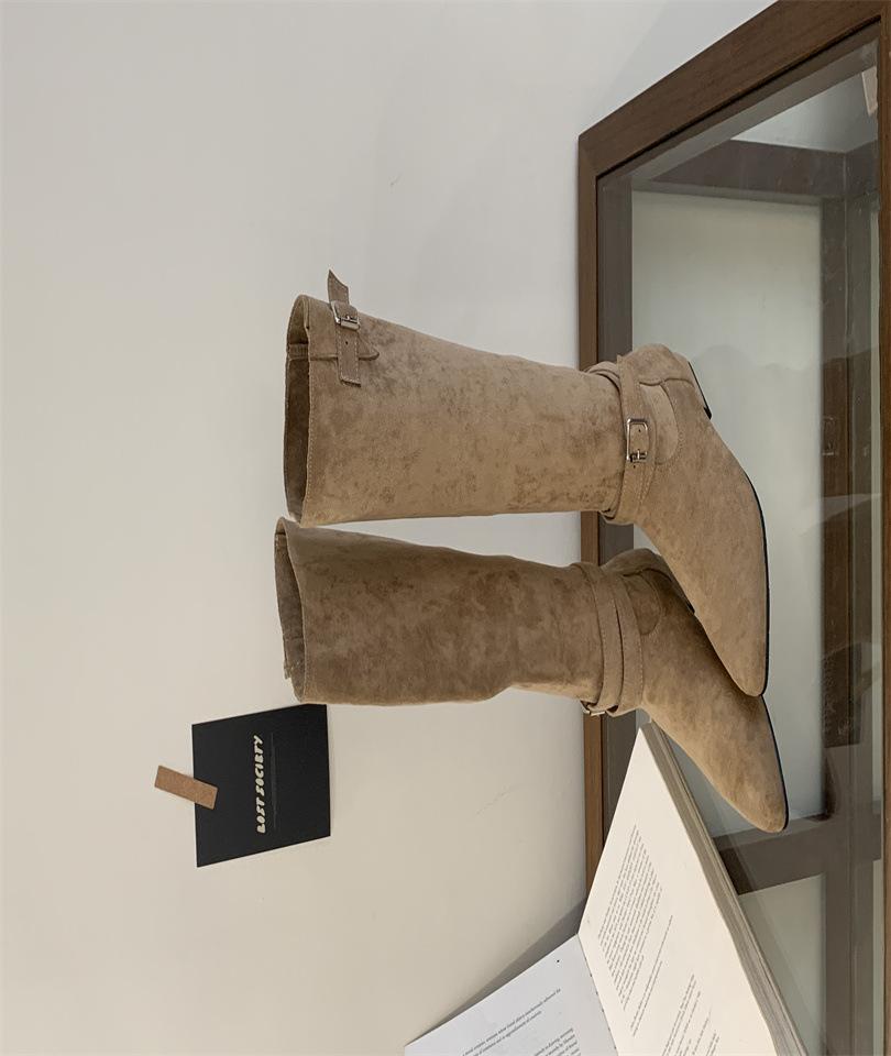 Pleated pile boots women s low heel 2025 autumn and winter new models but knee fashion boots suede belt buckle boots 40 хаки
Pleated pile boots women s low heel 2025 autumn and winter new models but knee fashion boots suede belt buckle boots 40 хаки