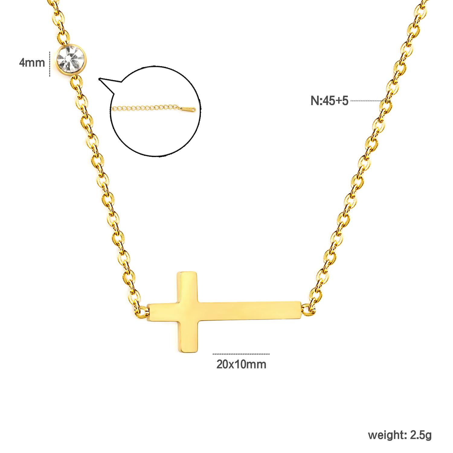 Minimalist Cross Pendant Necklace, Lightweight Luxury Choker, Elegant and High-end Stainless Steel Accessory for Women
Minimalist Cross Pendant Necklace, Lightweight Luxury Choker, Elegant and High-end Stainless Steel Accessory for Women