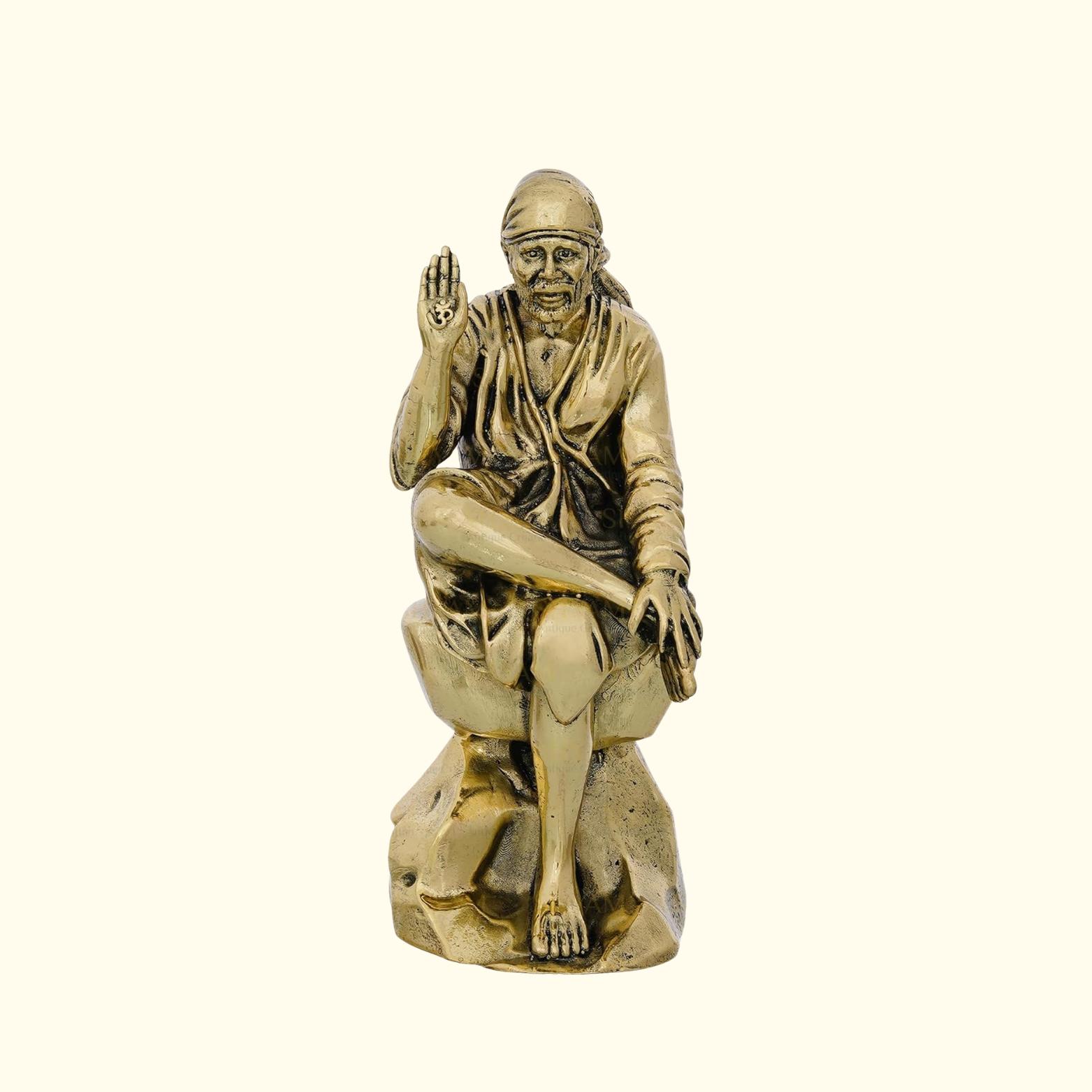 Sai Baba Figurine, Sai Baba Idol, Shirdi Lord Sai Baba Sitting Murti - 3 Inch
Sai Baba Figurine, Sai Baba Idol, Shirdi Lord Sai Baba Sitting Murti - 3 Inch