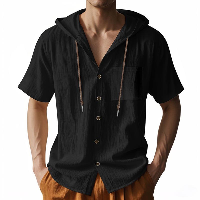 Men s Casual Short-Sleeved Shirt Drawstring Button Pocket Cardigan Shirt Trendy Loose Beach T-Shirt XXXL коричневий
Men s Casual Short-Sleeved Shirt Drawstring Button Pocket Cardigan Shirt Trendy Loose Beach T-Shirt XXXL коричневий