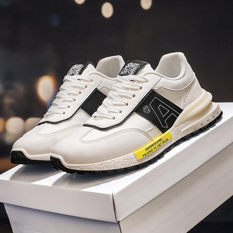 Summer men s shoes new leather breathable men s casual shoes lace-up non-slip youth sports running shoes 44 бежевый
Summer men s shoes new leather breathable men s casual shoes lace-up non-slip youth sports running shoes 44 бежевый