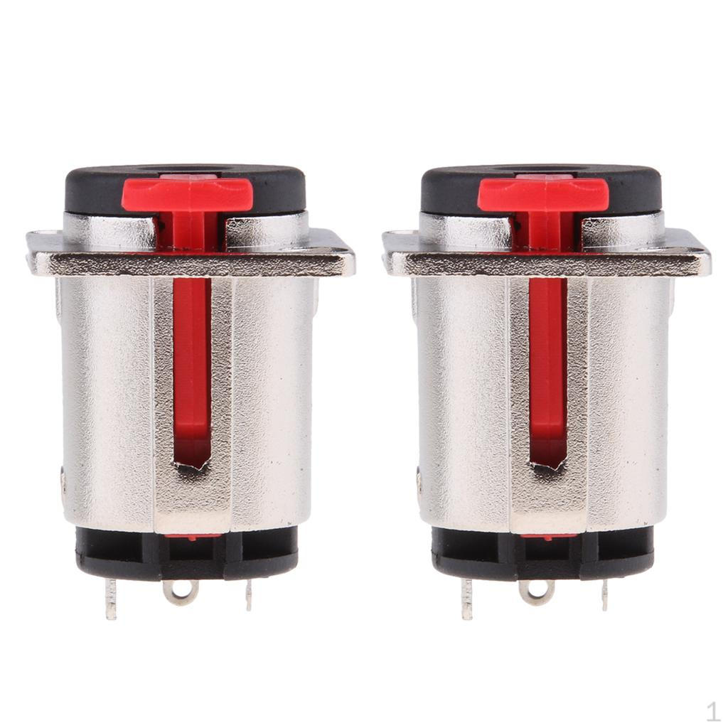 2 шт. 6,35 мм гнездо TRS 1/4 панельный микрофонный аудиоразъем
2 шт. 6,35 мм гнездо TRS 1/4 панельный микрофонный аудиоразъем