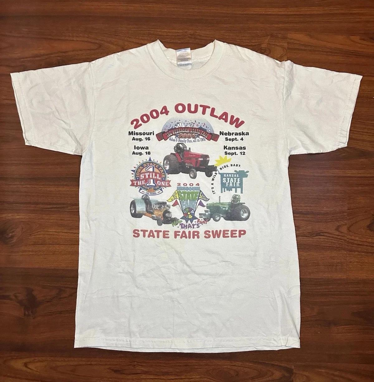 VTG 2004 Outlaw T Shirt Double Sided Thunder In The Dirt Size M State Fair Sweep L
VTG 2004 Outlaw T Shirt Double Sided Thunder In The Dirt Size M State Fair Sweep L