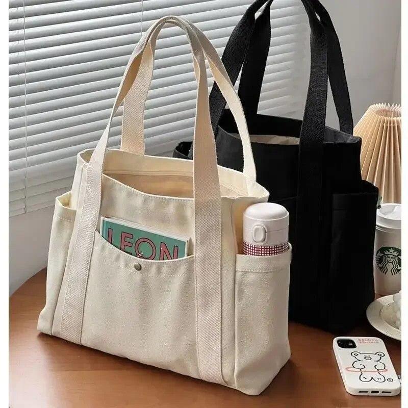 Large Capacity Canvas Tote Bags for Work Commuting Carrying Bag College Style Student Outfit Book Shoulder Bag Women Handbag
Large Capacity Canvas Tote Bags for Work Commuting Carrying Bag College Style Student Outfit Book Shoulder Bag Women Handbag