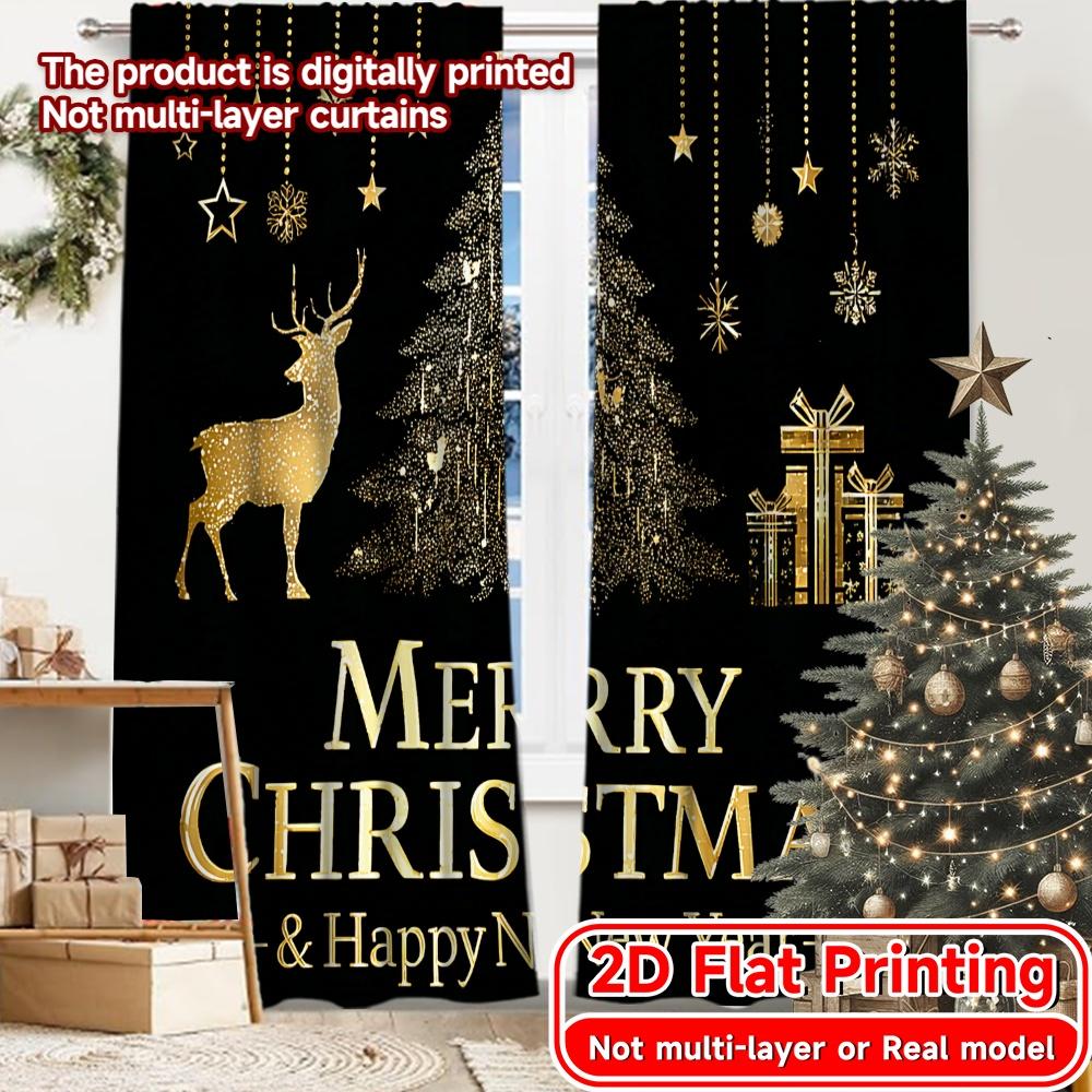 2D FLAT PRINTING 2pcs Curtains (Without Rod) Christmas Tree and Gifts April Fools is Day Festival Fashion Curtains Versatile 100*130 HOOK 1pcs
2D FLAT PRINTING 2pcs Curtains (Without Rod) Christmas Tree and Gifts April Fools is Day Festival Fashion Curtains Versatile 100*130 HOOK 1pcs