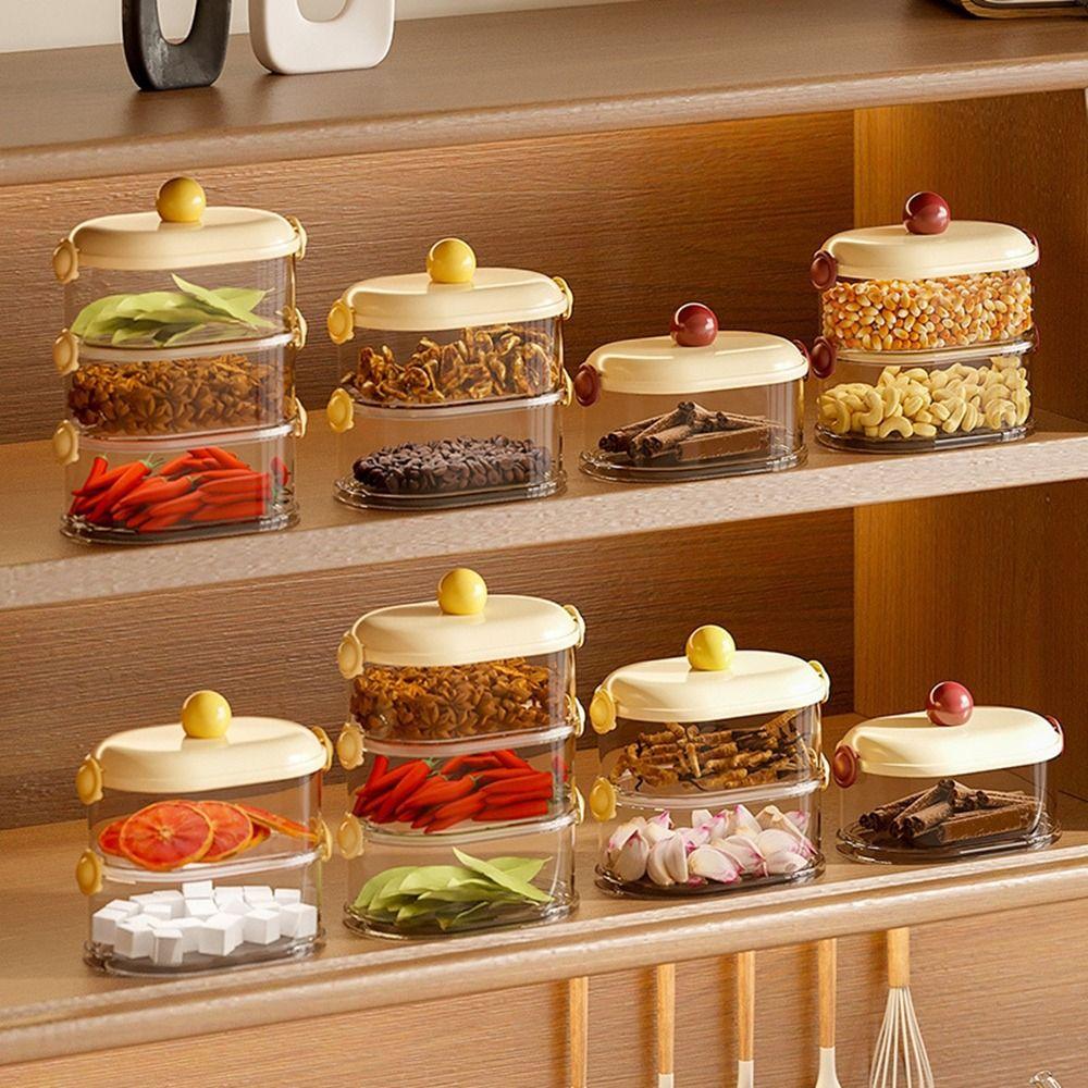 Stackable Seasoning Storage Box Sealed Food Containers Versatile Spice Organizer Refrigerator Yellow-2 Layers
Stackable Seasoning Storage Box Sealed Food Containers Versatile Spice Organizer Refrigerator Yellow-2 Layers