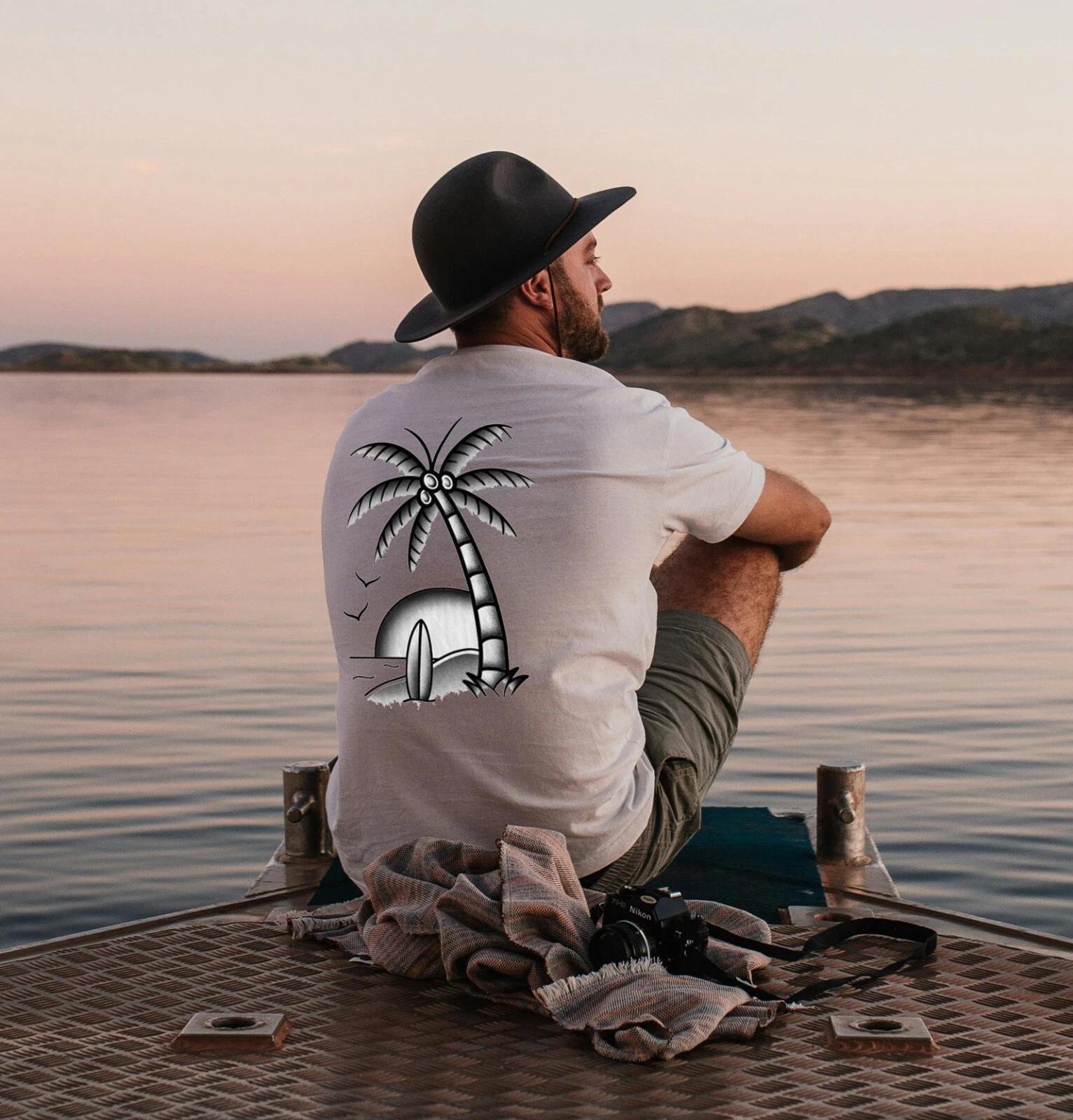Unisex Slim Fit T-Shirt - Beach Palm Sketch Original Summer Crewneck Slim Fit XL
Unisex Slim Fit T-Shirt - Beach Palm Sketch Original Summer Crewneck Slim Fit XL