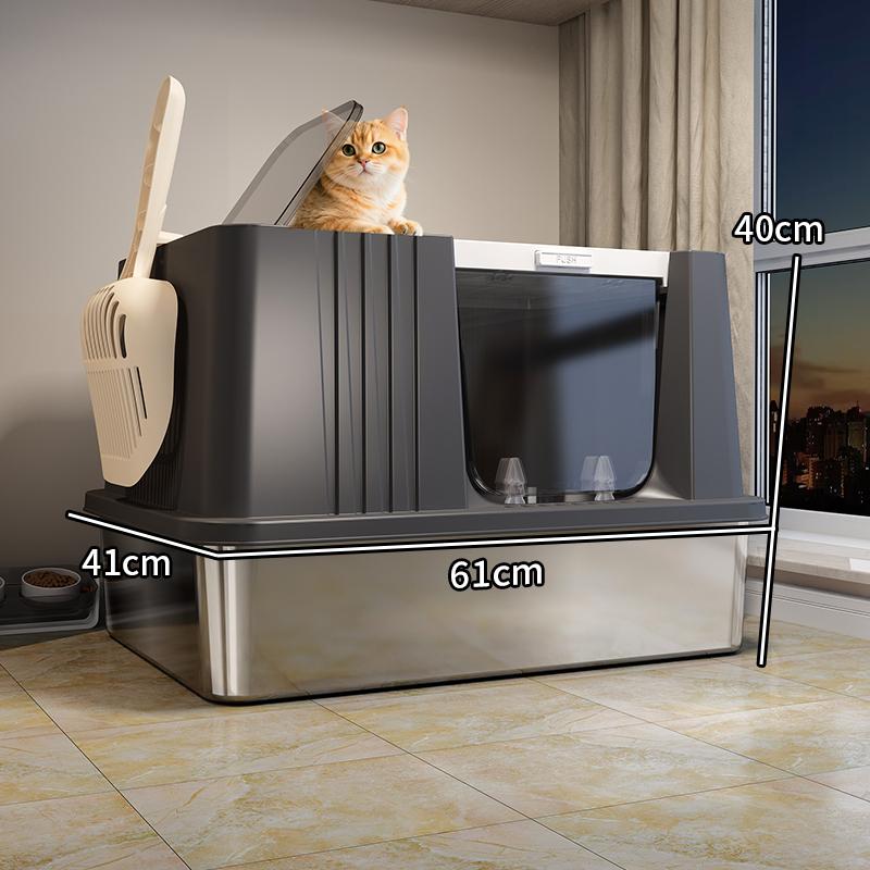 Oversized Stainless Steel Cat Litter Box Anti-belt Sand Cat Toilet Cat Bedpans Deodorant and Anti-splash Kitten Shit Basin чёрный
Oversized Stainless Steel Cat Litter Box Anti-belt Sand Cat Toilet Cat Bedpans Deodorant and Anti-splash Kitten Shit Basin чёрный