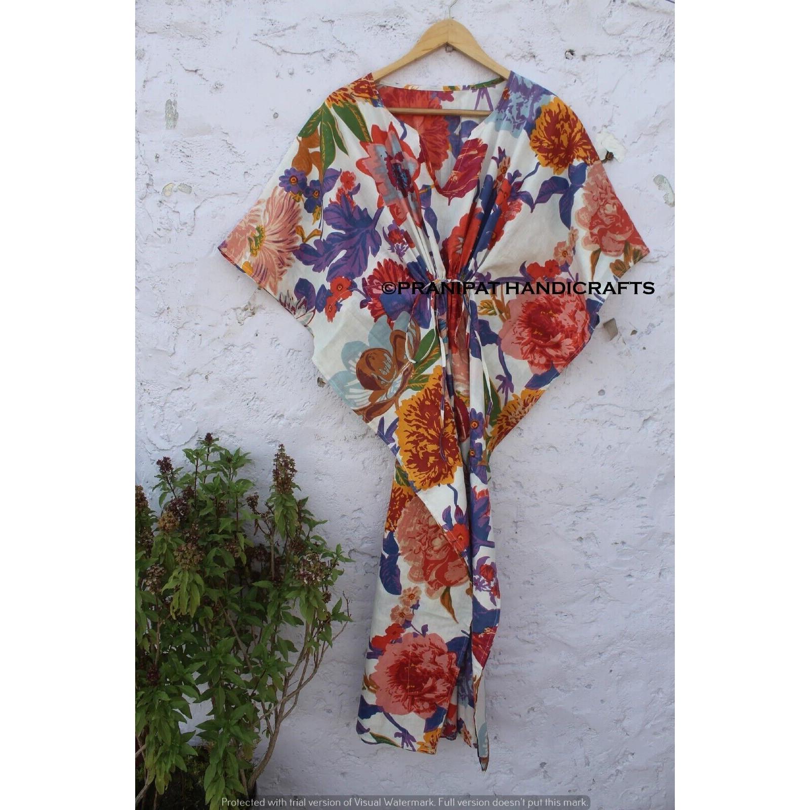 Women Hippie Cotton Summer Sleepwear Floral Print White Long Maxi Caftan Dress CKFTN-SCRN-FULL-BUYIT-090
Women Hippie Cotton Summer Sleepwear Floral Print White Long Maxi Caftan Dress CKFTN-SCRN-FULL-BUYIT-090