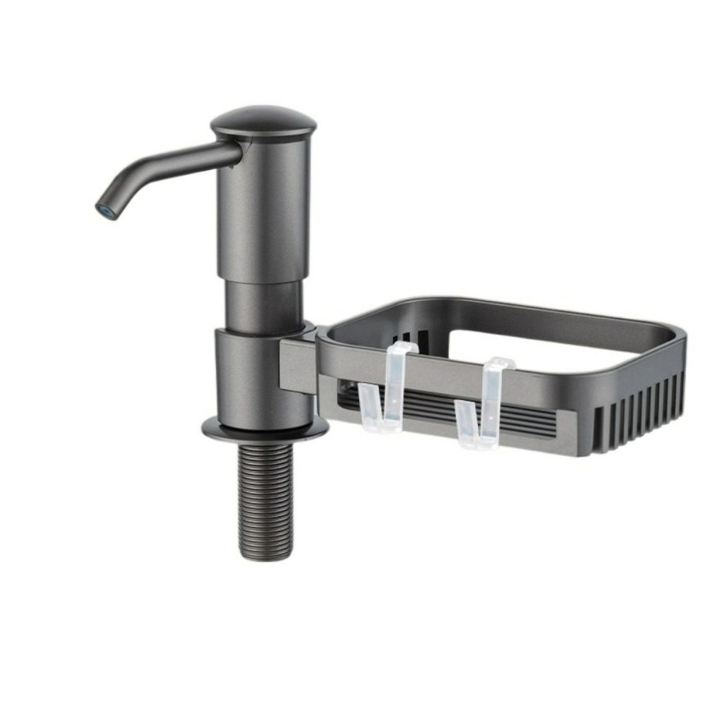 with Storage Rack Dish Soap Pump 360°rotation Kitchen Soap Dispenser Bathroom Silver-Style B
with Storage Rack Dish Soap Pump 360°rotation Kitchen Soap Dispenser Bathroom Silver-Style B