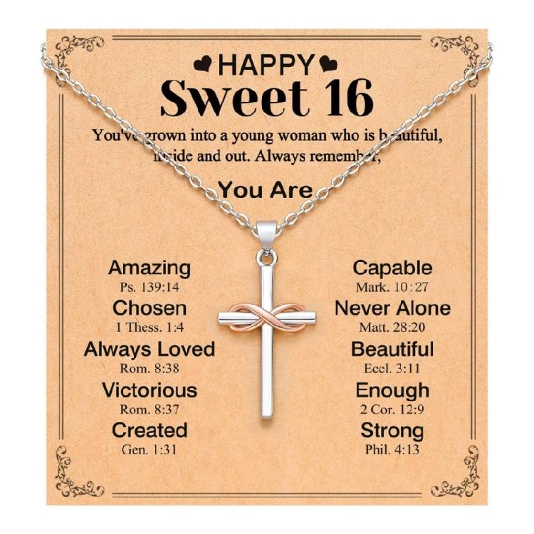 Symbolic Rose Gold Stainless Steel Necklace Unlimited Crosses Charm Elegant Jewelry Thoughtful Keepsake For Her
Symbolic Rose Gold Stainless Steel Necklace Unlimited Crosses Charm Elegant Jewelry Thoughtful Keepsake For Her