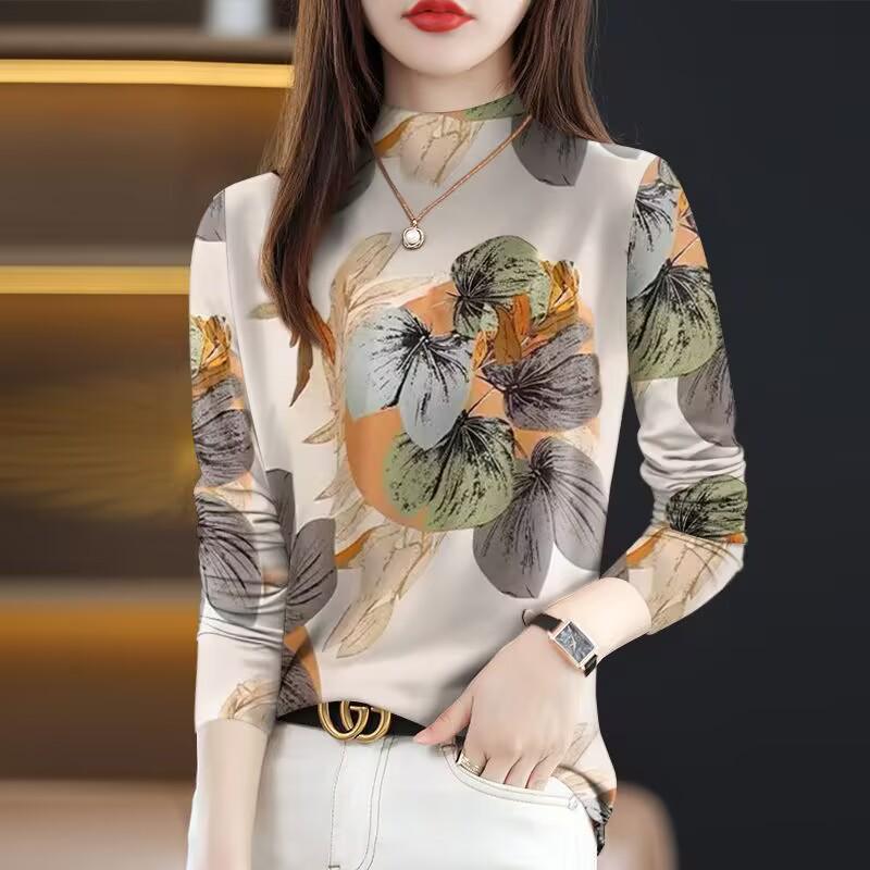 Fleece-Lined Long Sleeve Printed Turtleneck Tummy-Covering Shirt for Middle-Aged & Elderly Women L (95-110 Jin)
Fleece-Lined Long Sleeve Printed Turtleneck Tummy-Covering Shirt for Middle-Aged & Elderly Women L (95-110 Jin)