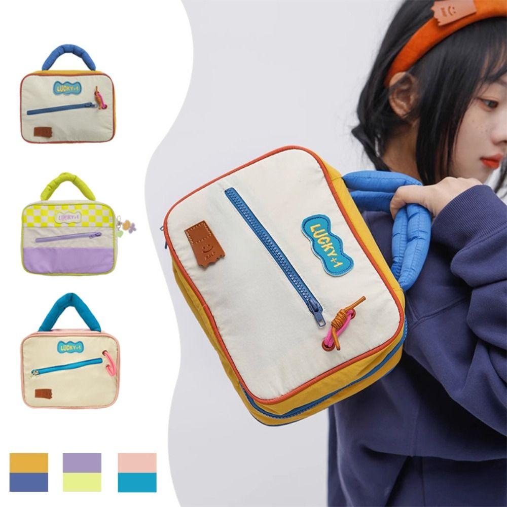 Cotton Stuffed Handle Makeup Pouch Bag Korean Style Travel Wash Bag Travel бежевий
Cotton Stuffed Handle Makeup Pouch Bag Korean Style Travel Wash Bag Travel бежевий