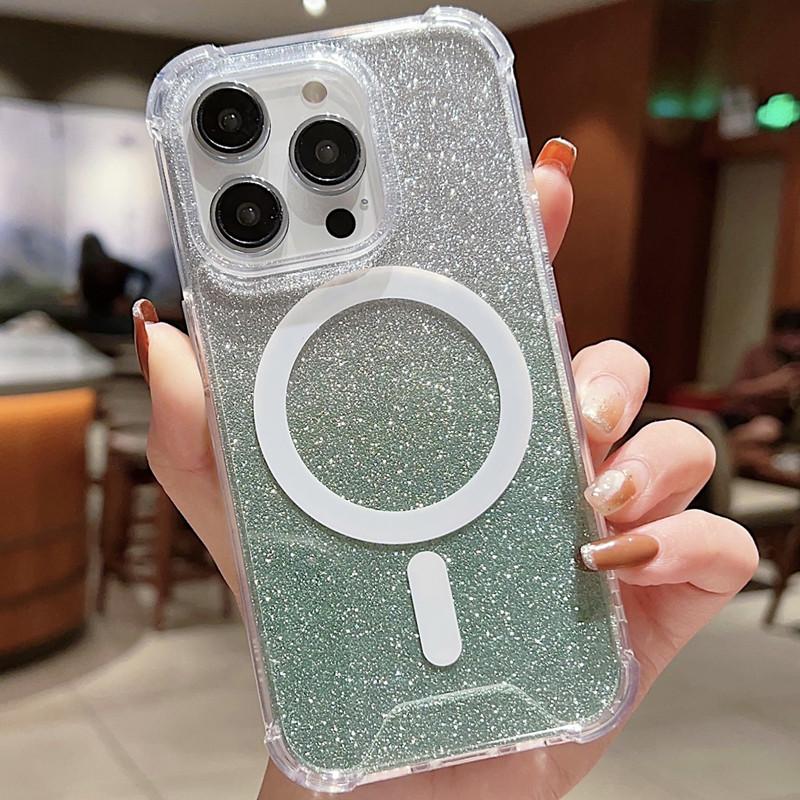 Four-Corner Anti-Drop Magnetic iPhone 17 Case for 16, 15, 14, 13, 12 with Large Hole, Gradient & Glitter Design iPhone 17 Pro Max
Four-Corner Anti-Drop Magnetic iPhone 17 Case for 16, 15, 14, 13, 12 with Large Hole, Gradient & Glitter Design iPhone 17 Pro Max