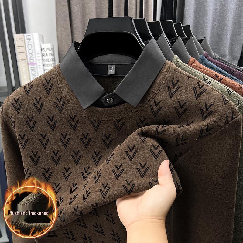 Men s Warm Faux Two-Piece Hoodie Knitwear - Long-Sleeve Autumn/Winter Shirt, Perfect for Dads M
Men s Warm Faux Two-Piece Hoodie Knitwear - Long-Sleeve Autumn/Winter Shirt, Perfect for Dads M