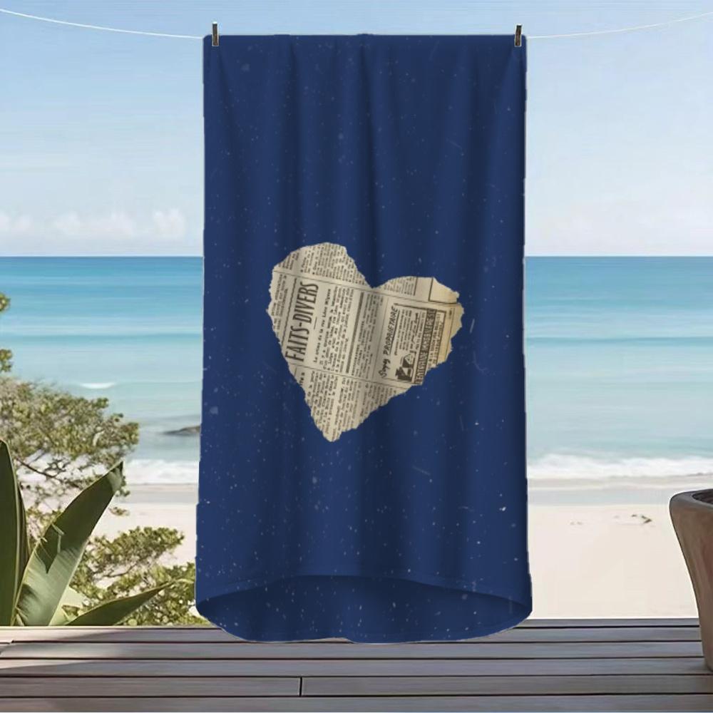 1PC Newspaper Print Beach Towel High Quality Soft Absorbent Towel for Summer Beach Pool W40*H60(CM)
1PC Newspaper Print Beach Towel High Quality Soft Absorbent Towel for Summer Beach Pool W40*H60(CM)