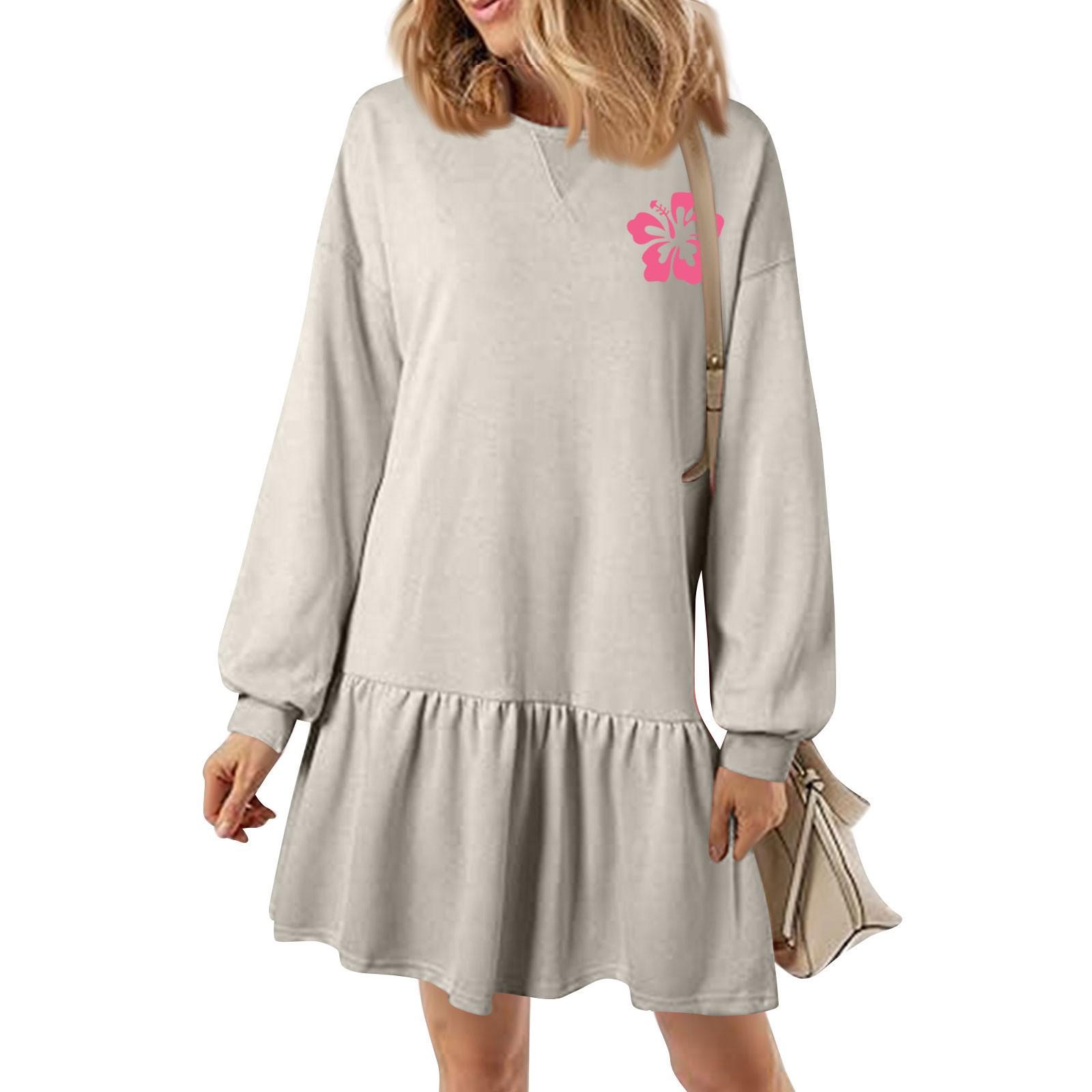 Женский осенний свитер с длинным рукавом, топ, трикотажная резинка, лоскутное платье-свитшот, повседневные платья XL белый
Женский осенний свитер с длинным рукавом, топ, трикотажная резинка, лоскутное платье-свитшот, повседневные платья XL белый