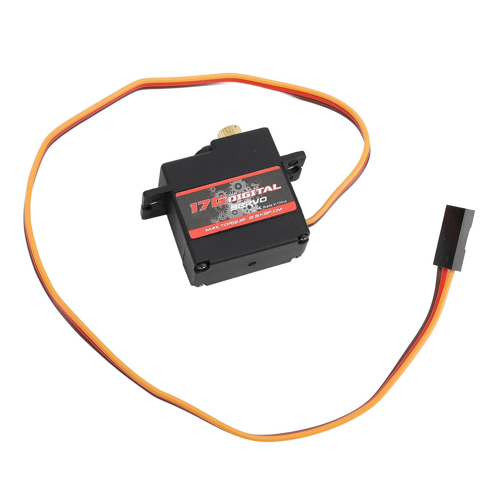 17G RC Digital Servo High Torsion Fast Response Precise Control Sturdy Durable RC Servo for 118
17G RC Digital Servo High Torsion Fast Response Precise Control Sturdy Durable RC Servo for 118