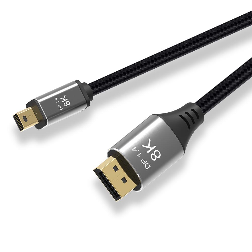 Mini DP to DP Bi-Directional 4K/144Hz Cable for Laptop/Monitor, 1.4 Version, Supports 16K Video
Mini DP to DP Bi-Directional 4K/144Hz Cable for Laptop/Monitor, 1.4 Version, Supports 16K Video