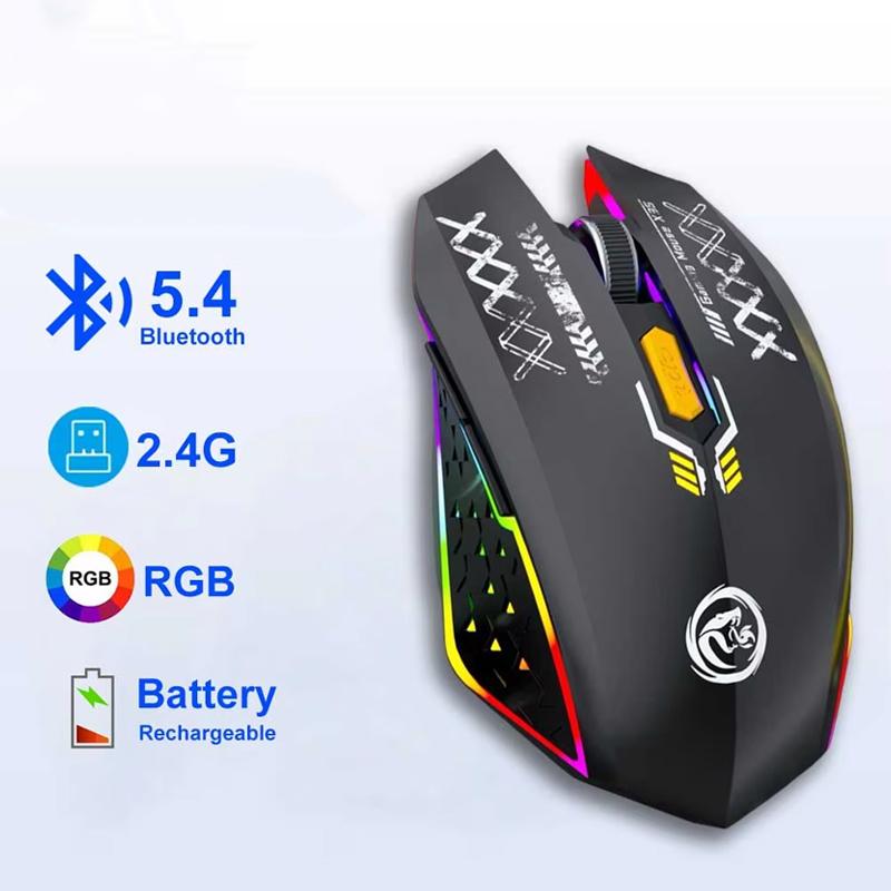 Двомодова Bluetooth миша 2.4G Бездротова миша 6 кнопок Підсвічування Акумуляторна Ігрова миша 1600DPI Оптична миша Для ПК Ноутбука чорний
Двомодова Bluetooth миша 2.4G Бездротова миша 6 кнопок Підсвічування Акумуляторна Ігрова миша 1600DPI Оптична миша Для ПК Ноутбука чорний