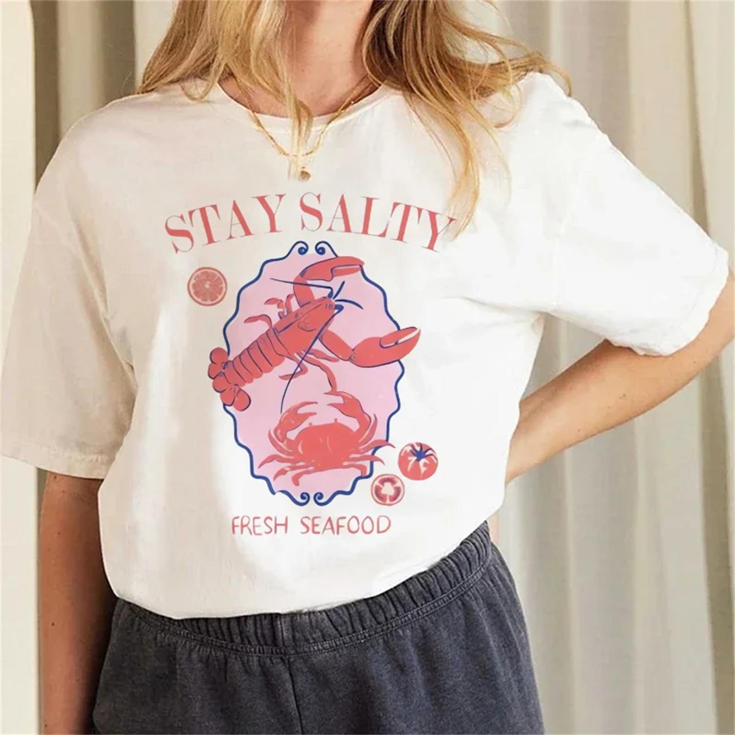 Short Sleeved Top Kawaii Cute Crayfish Print Pattern Women s T-Shirt Summer Women s Cartoon Round Neck Casual Versatile T-Shirt XXXXXL
Short Sleeved Top Kawaii Cute Crayfish Print Pattern Women s T-Shirt Summer Women s Cartoon Round Neck Casual Versatile T-Shirt XXXXXL