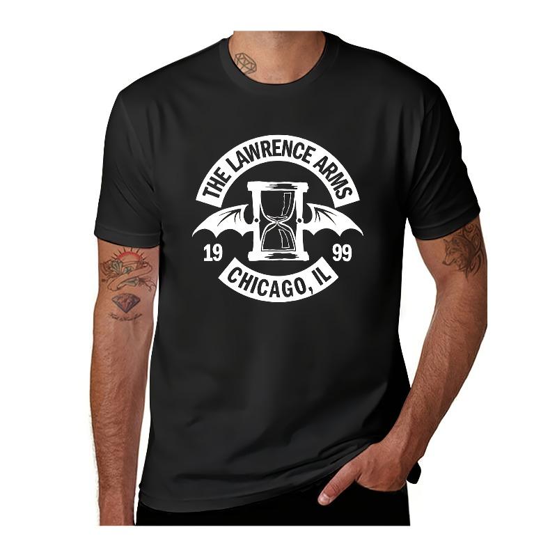 European sizes Men s The Lawrence Arms Chicago Graphic T-Shirt - Black & White Crew Neck Casual Shirt for Fans, Concerts & Casual Attire 4XL чорний
European sizes Men s The Lawrence Arms Chicago Graphic T-Shirt - Black & White Crew Neck Casual Shirt for Fans, Concerts & Casual Attire 4XL чорний