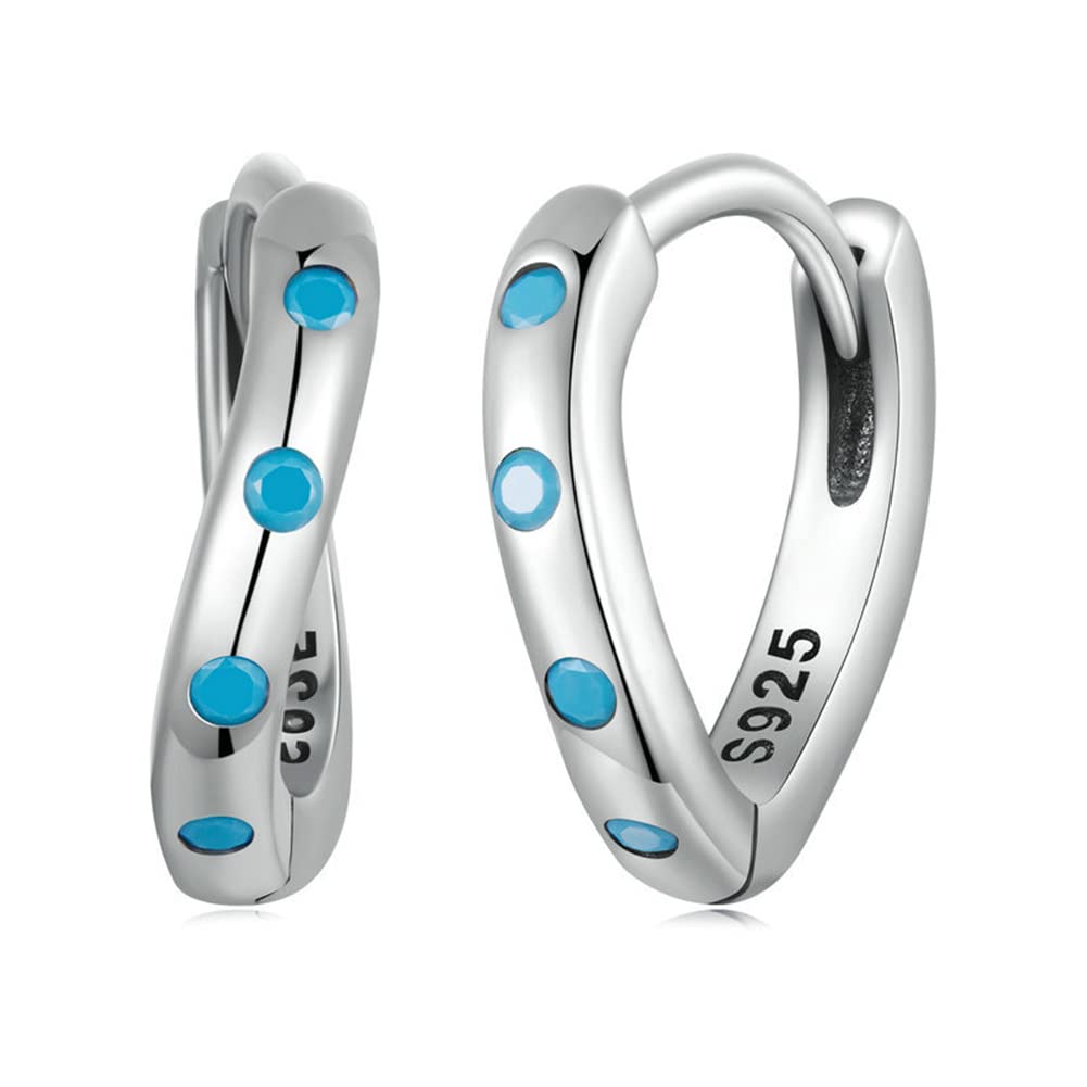 Rockyu Earrings for Silver Tsunami Hoop Turquoise Ring Pure For Both Gift Accessories Women, Simple, Small, 925, Twisted, Shape, Earrings, Blue,
Rockyu Earrings for Silver Tsunami Hoop Turquoise Ring Pure For Both Gift Accessories Women, Simple, Small, 925, Twisted, Shape, Earrings, Blue,