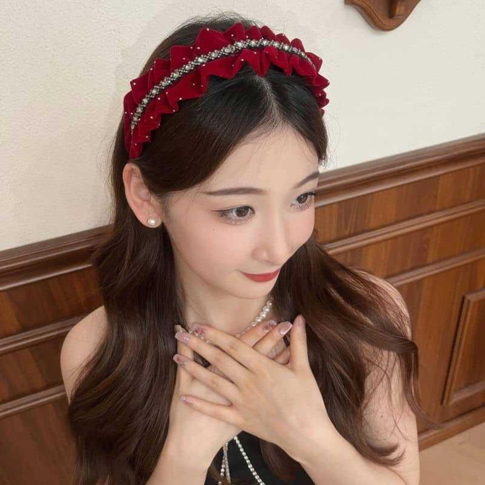 French Style Velvet Pleated Hair Hoop Sweet Women Sequin Hairband Shiny Rhinestone Headband Party чорний
French Style Velvet Pleated Hair Hoop Sweet Women Sequin Hairband Shiny Rhinestone Headband Party чорний