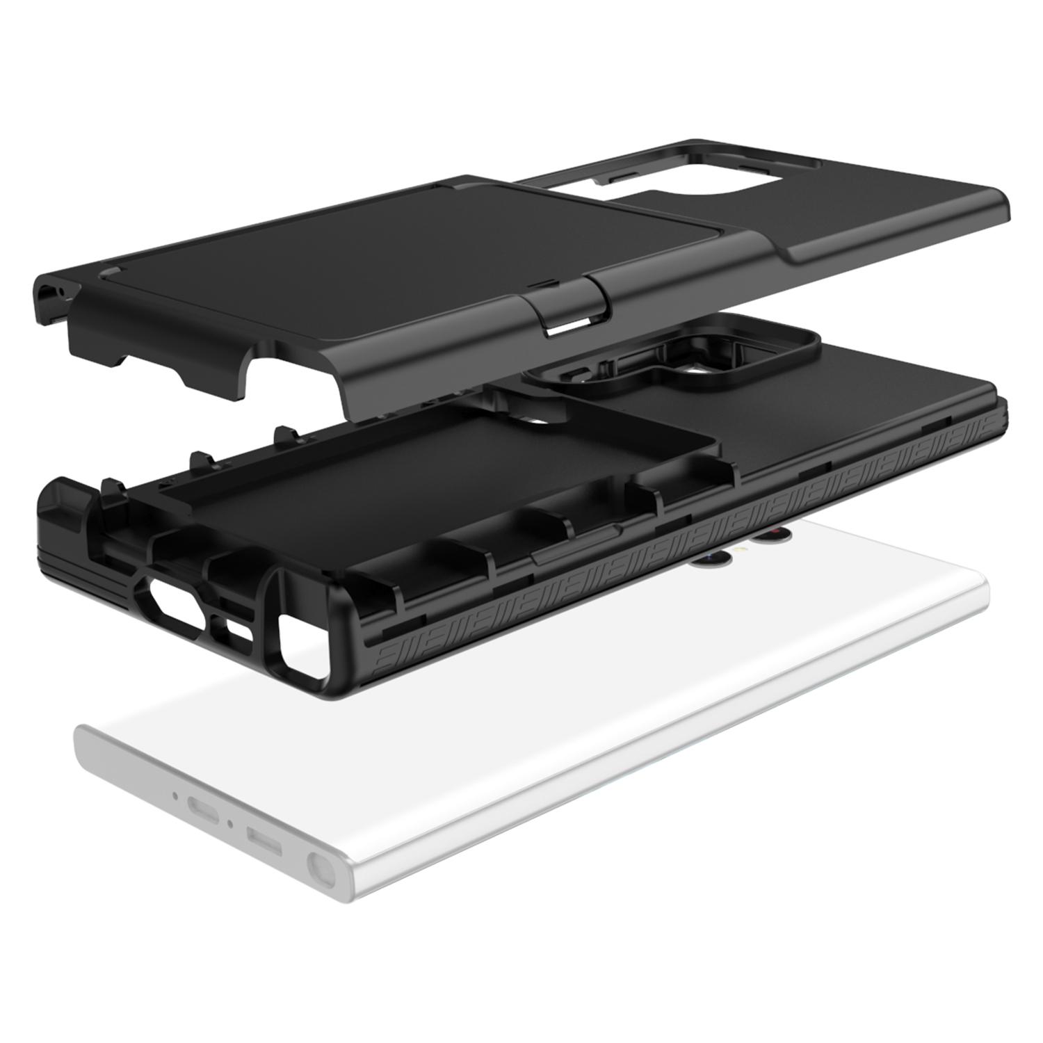 For Samsung Galaxy S23 Ultra Cardcase Series PC+TPU Phone Case Mirror Design Card Slots Kickstand Thickened Cover Black
For Samsung Galaxy S23 Ultra Cardcase Series PC+TPU Phone Case Mirror Design Card Slots Kickstand Thickened Cover Black