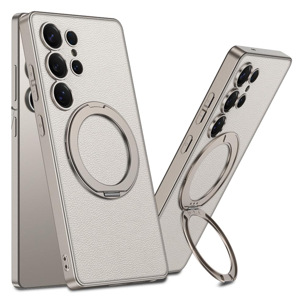 For Samsung Galaxy S25 Ultra Magnetic Case PU+TPU+PC Phone Back Cover with Kickstand Titanium Grey
For Samsung Galaxy S25 Ultra Magnetic Case PU+TPU+PC Phone Back Cover with Kickstand Titanium Grey