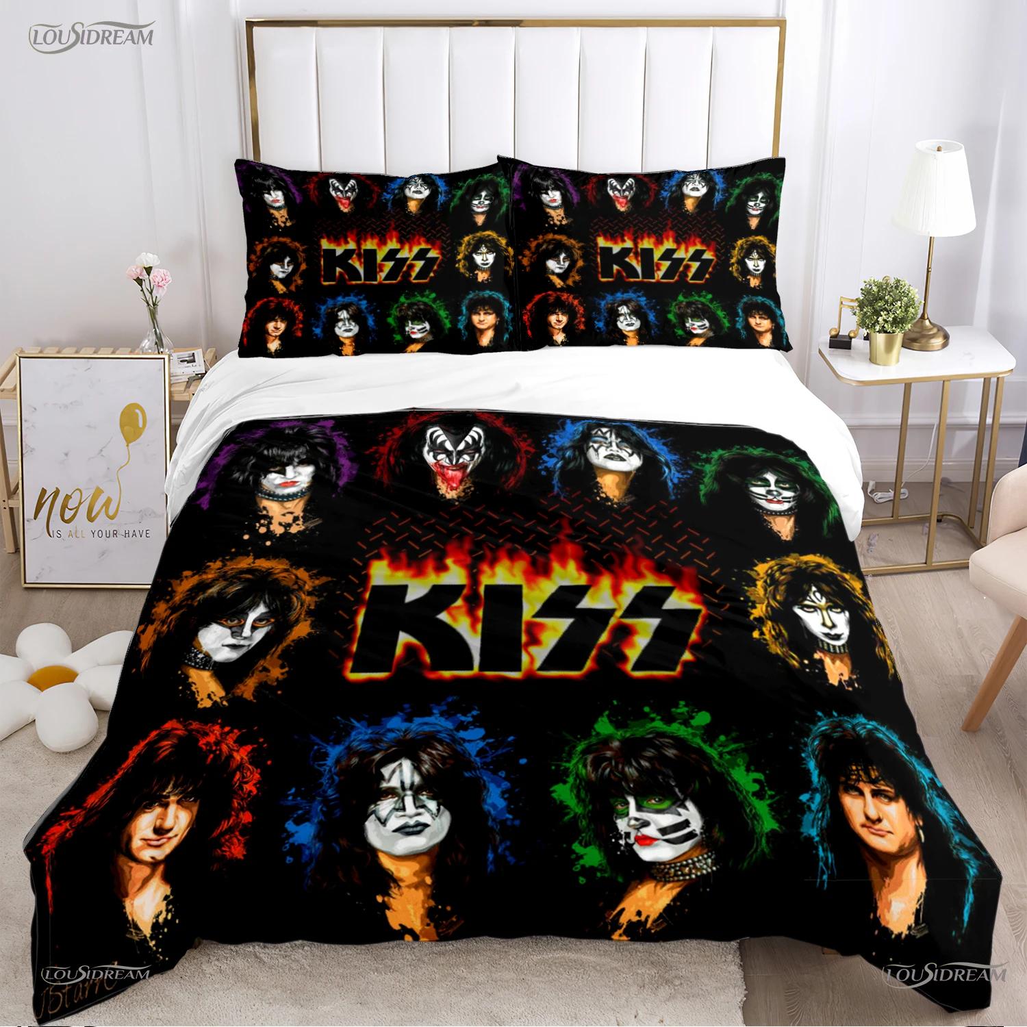 Kiss Band Rock Music All Season Duvet Cover Comforter Bedding Set Soft Quilt Cover And Pillowcases Teen Single/Double/Queen/King AU Single(140*210cm)3pcs
Kiss Band Rock Music All Season Duvet Cover Comforter Bedding Set Soft Quilt Cover And Pillowcases Teen Single/Double/Queen/King AU Single(140*210cm)3pcs